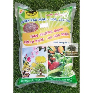 PHÂN ĐẦU TRÂU 3 MÀU NPK 20 - 20- 15 TÚI 1KG