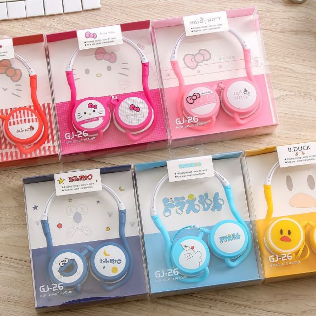 Tai Nghe Headphone Họa Tiết Cute Âm Thanh Sống Động