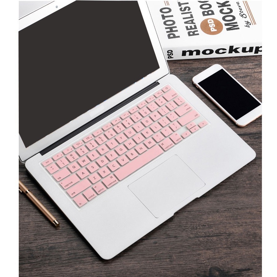 [Full Model] Combo Ốp Macbook Tặng Kèm Lót Phím Màu Pastel  (Tặng Nút Chống Bụi &amp; Kẹp Chống Gẫy Sạc )