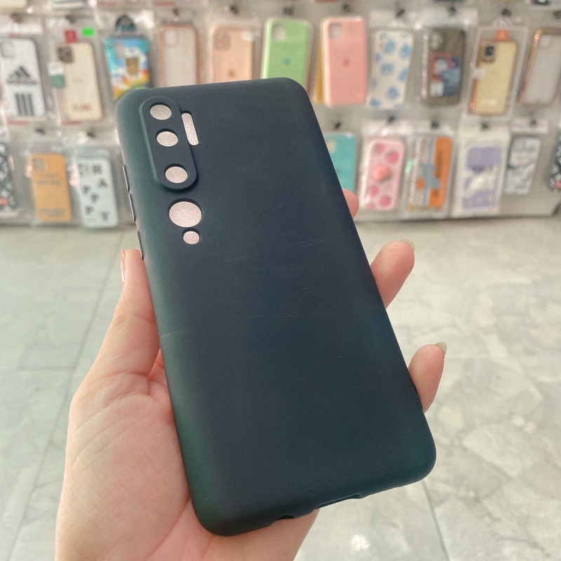 Ốp lưng Xiaomi Note 10 pro / Mi Cc9 pro viền màu lưng nhám, trong suốt