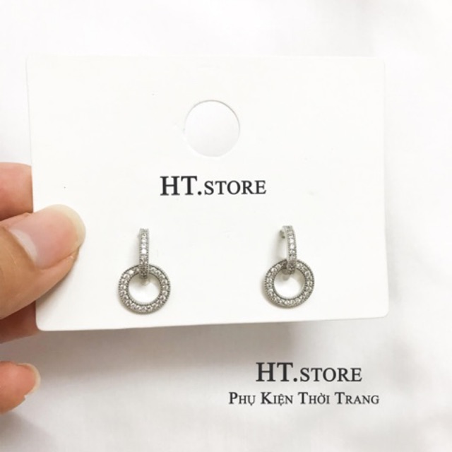Khuyên tai 2 vong tròn