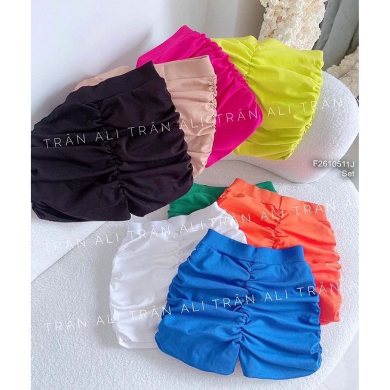 Sét áo ống và quần thun nhún chuẩn body