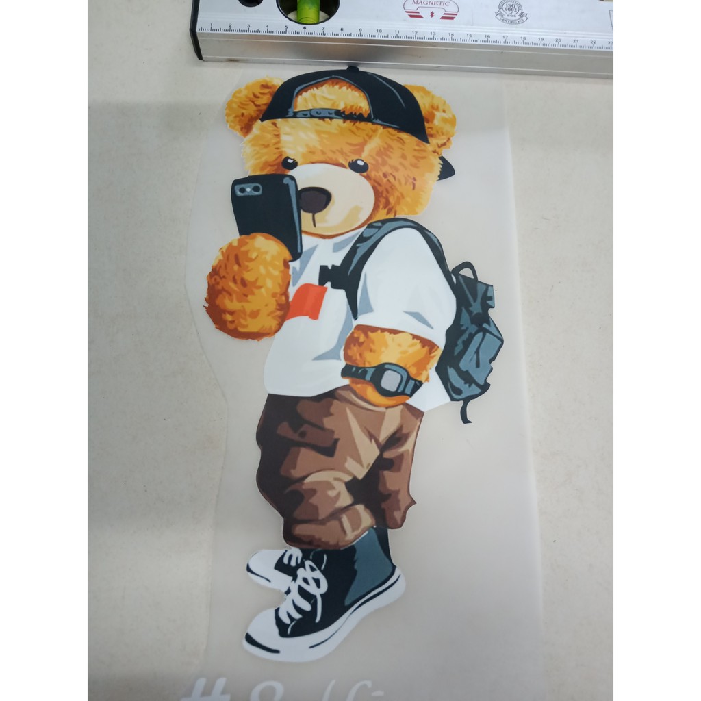 Pet decan ép ủi chuyển nhiệt  15 x 35Cm
