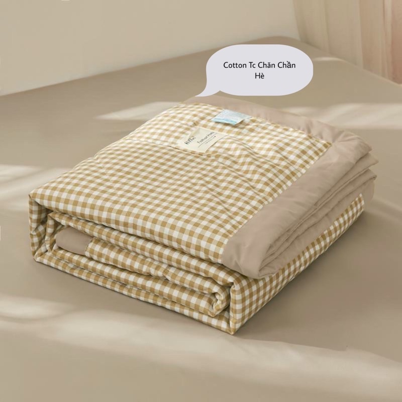 Set Cotton Tc Chăn Hè Dày Dặn Thoáng Mát Hàng Chuẩn Loại I (Shinbedding)