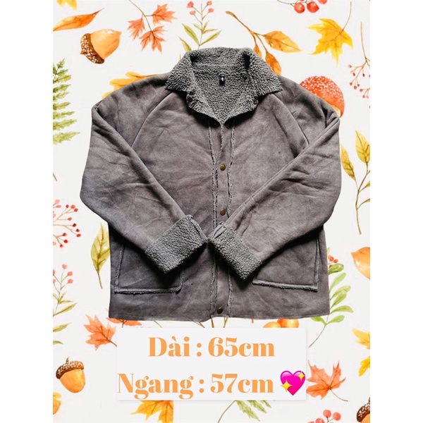 Áo da lộn lót lông