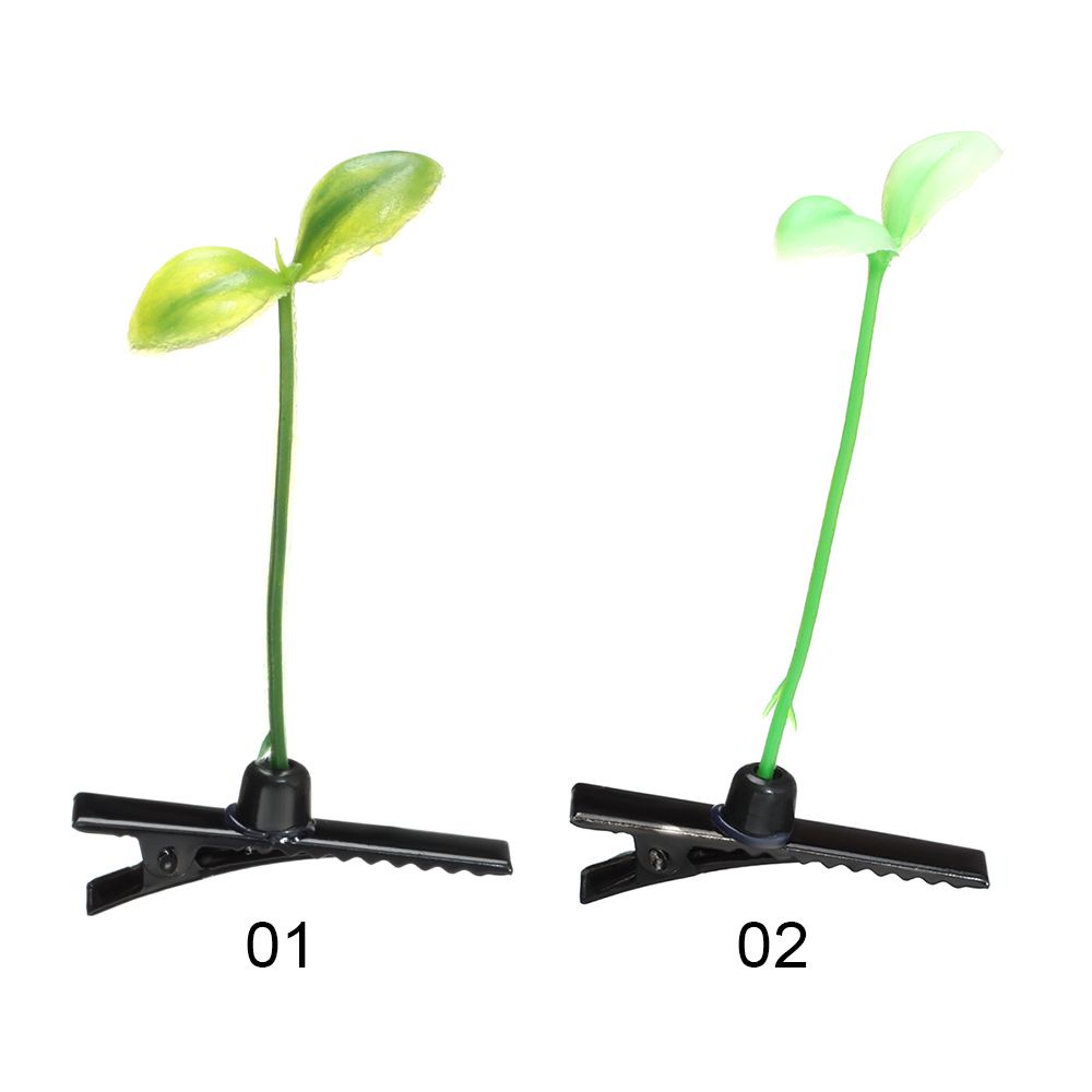 Set 10 kẹp tóc hình cây mầm mini hoạt hình dành cho bé trai gái