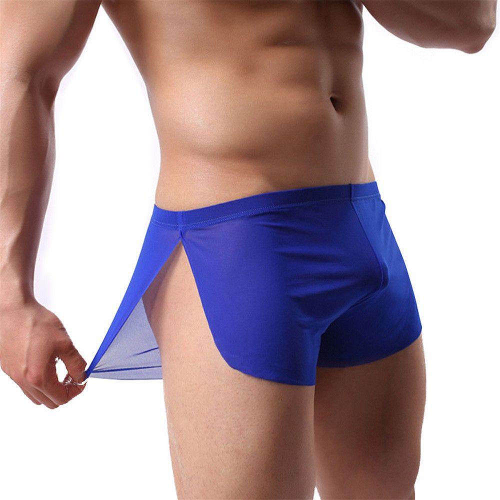 Quần Lót Boxer Lưng Thấp Siêu Mỏng Trong Mờ Size M-XXL Thời Trang Cho Nam