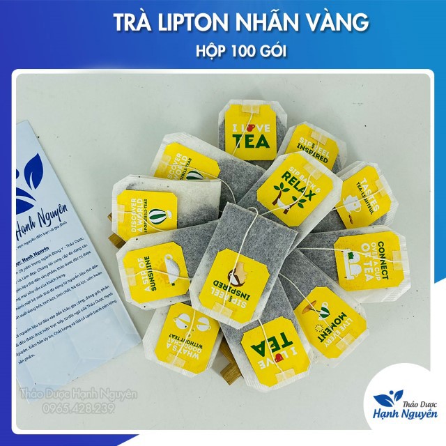 Trà Lipton Nhãn Vàng (Hộp 100 gói)