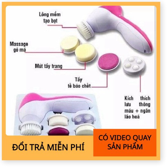 Máy rửa mặt  BH 1 THÁNG    Máy rửa mặt Beauty Care massage cầm tay làm cho làn da mịn màng, tươi sáng 2200