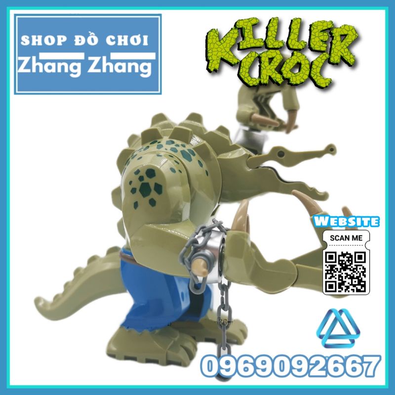 Đồ chơi Xếp hình Killer Croc Crocodile trong người dơi Batman Minifigures Pogo PG1865 LeLe D173