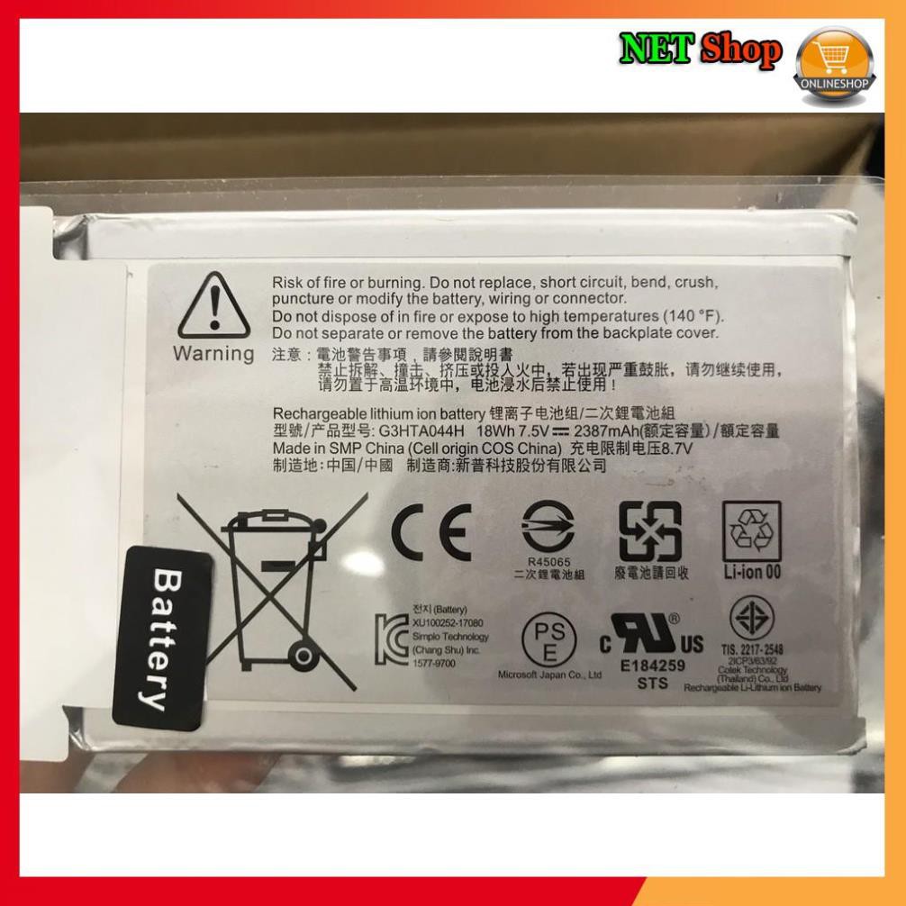 💖💖 Pin Microsoft (Original) Surface Book 1 2 G3HTA020H G3HTA044H (Battery)