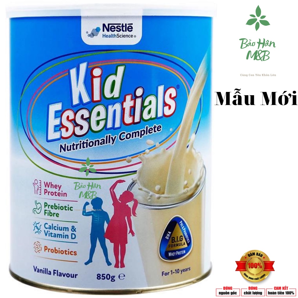 Sữa Kid Essentials Úc [Mẫu mới] 850gr date luôn mới