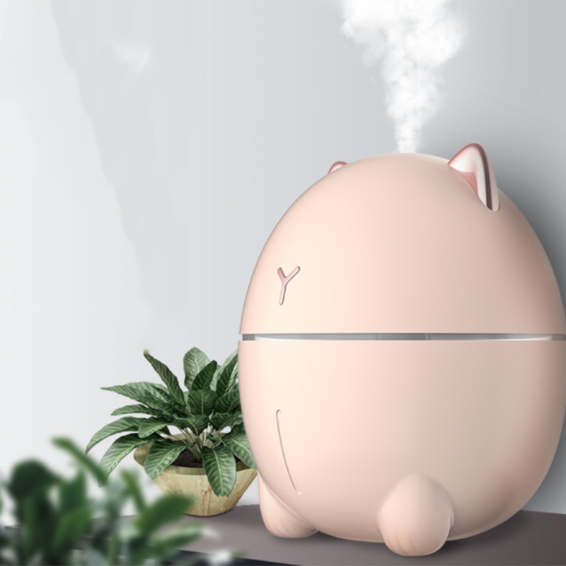 New 200ML Ultrasonic Air Humidifier Aroma Essential Oil Diffuser for Home Car USB Fogger Mist Maker with LED Night Lamp White