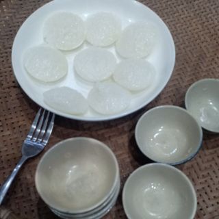 Chén đá  bánh bò có sạn (set 10 c)