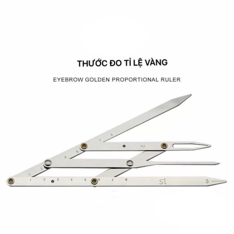 Thước tỉ lệ vàng, thước đo vẽ lông mày