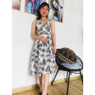 [FULL SIZE] Áo đi biển cây dừa trắng