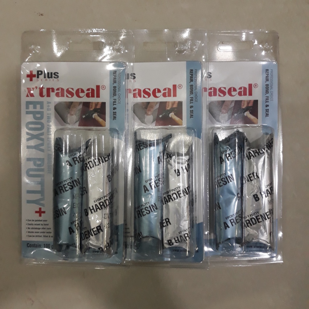 Keo đất sét siêu dính AB 50g, keo nhồi AB 50g, keo trám rò rỉ siêu dính AB 50g - X'TRASEAL - Hàng nhập Malaysia