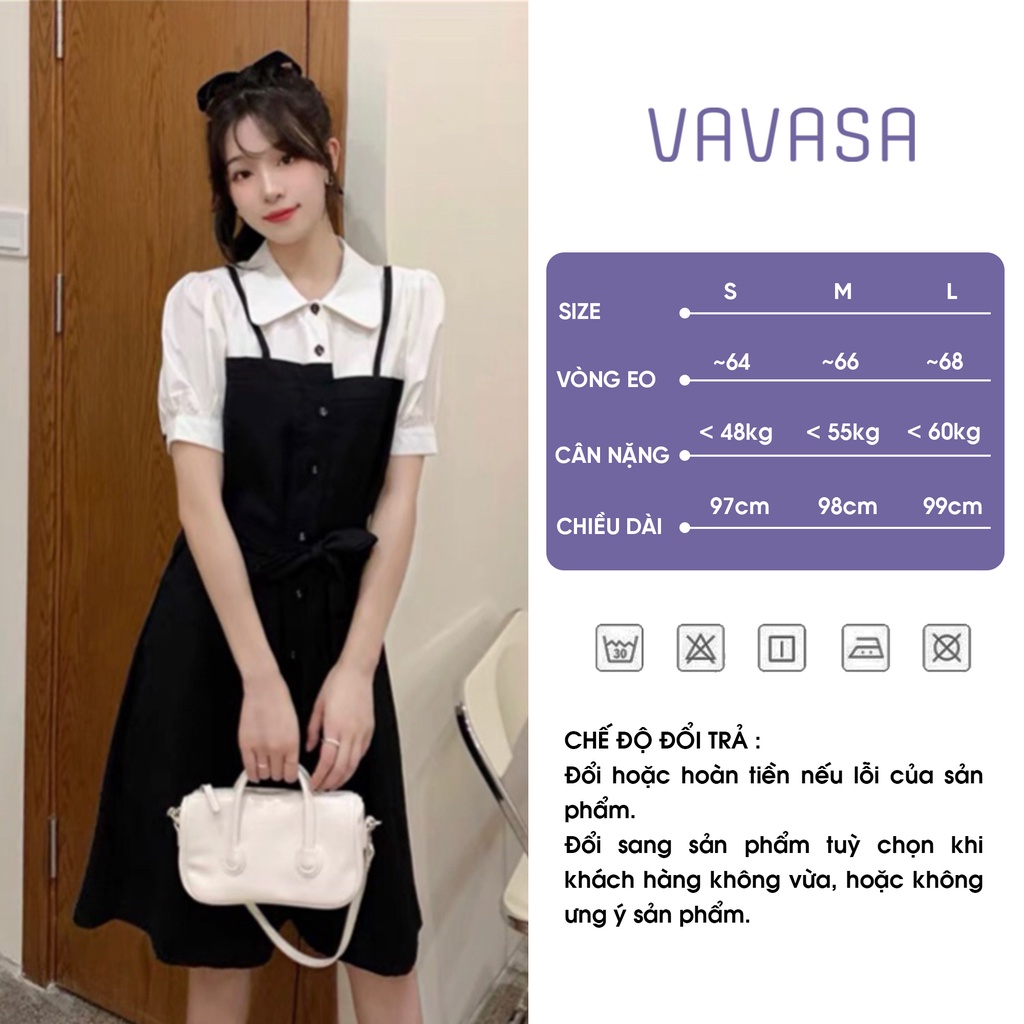 Váy nữ xinh đẹp cá tính ngắn tay mùa đông đầm nữ dự tiệc sang trọng dáng dài VAVASA V05 | BigBuy360 - bigbuy360.vn