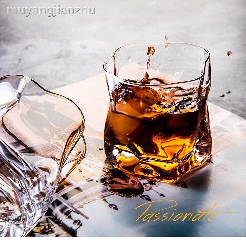 Ly Thủy Tinh Uống Rượu Whiskey Màu Sắc Độc Đáo Phong Cách Châu Âu
