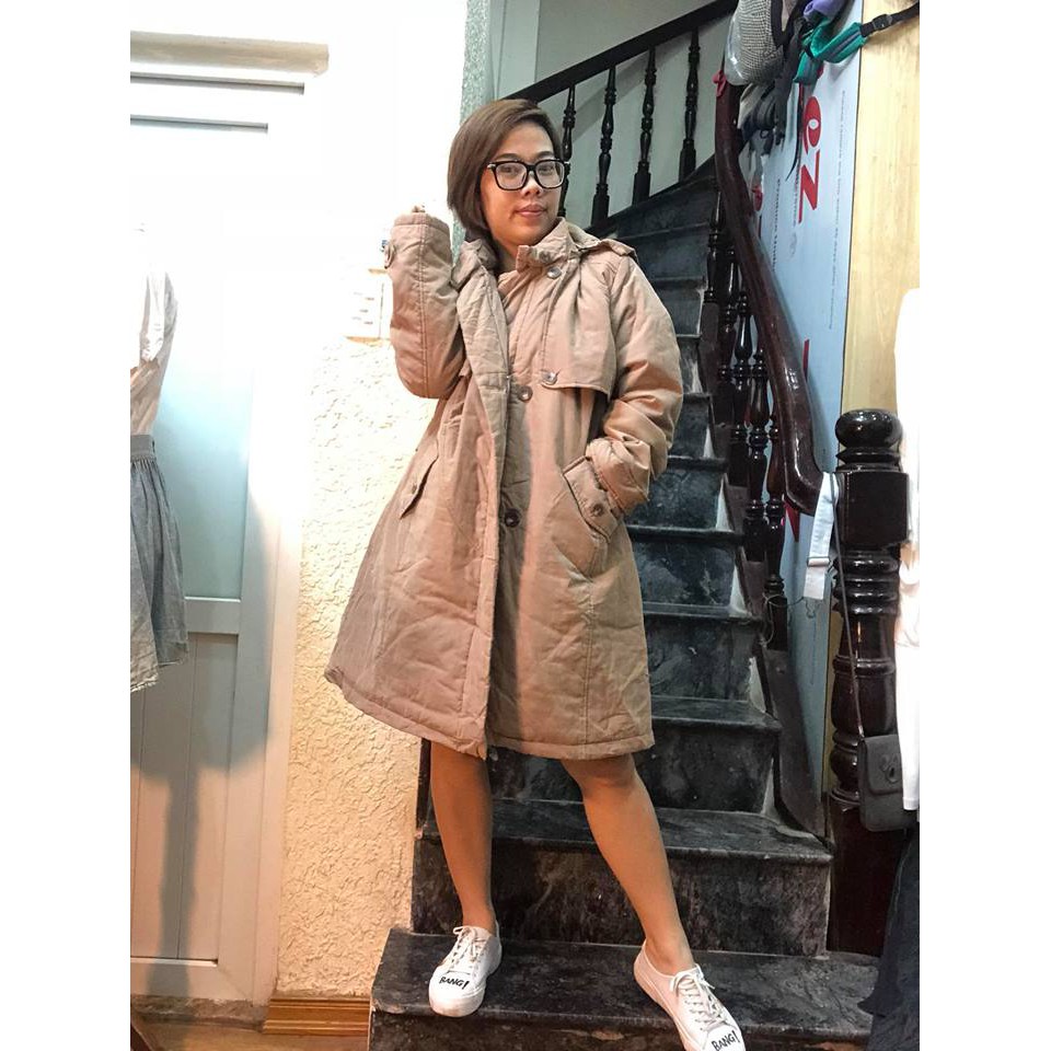 Áo khoác pakar nâu vàng. | BigBuy360 - bigbuy360.vn