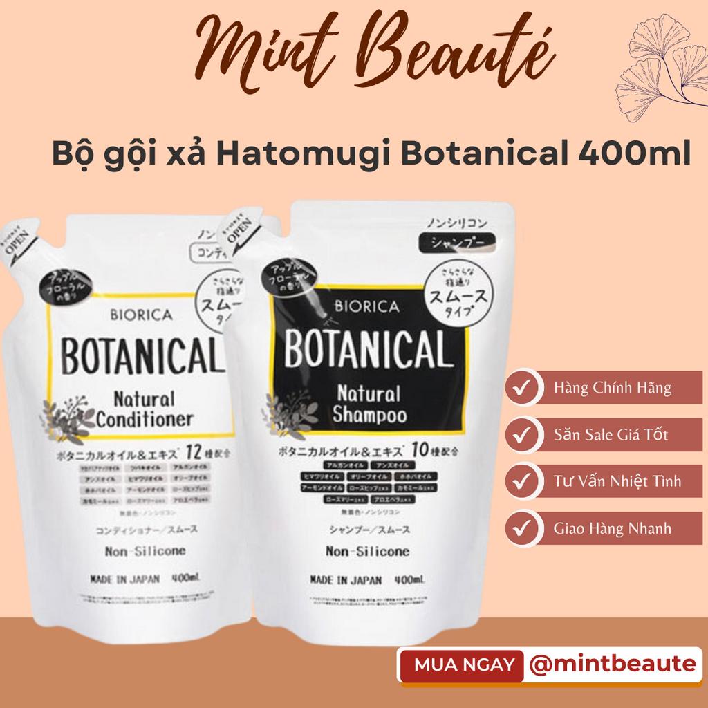 Combo Gội xả HATOMUGI NHẬT giảm rụng/phồng tóc/kiềm dầu