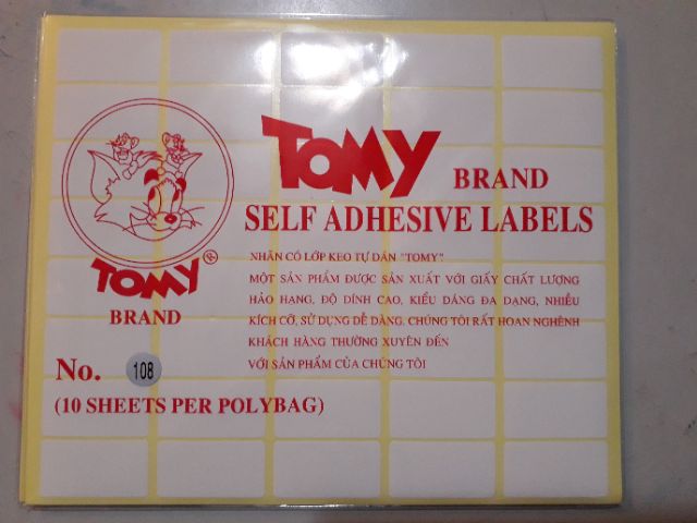 Giấy decal tomy A5 cỡ 99-124