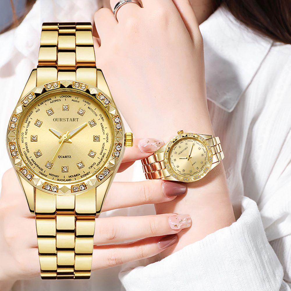 PATH Đồng Hồ Quartz Dây Thép Thời Trang Cho Nữ