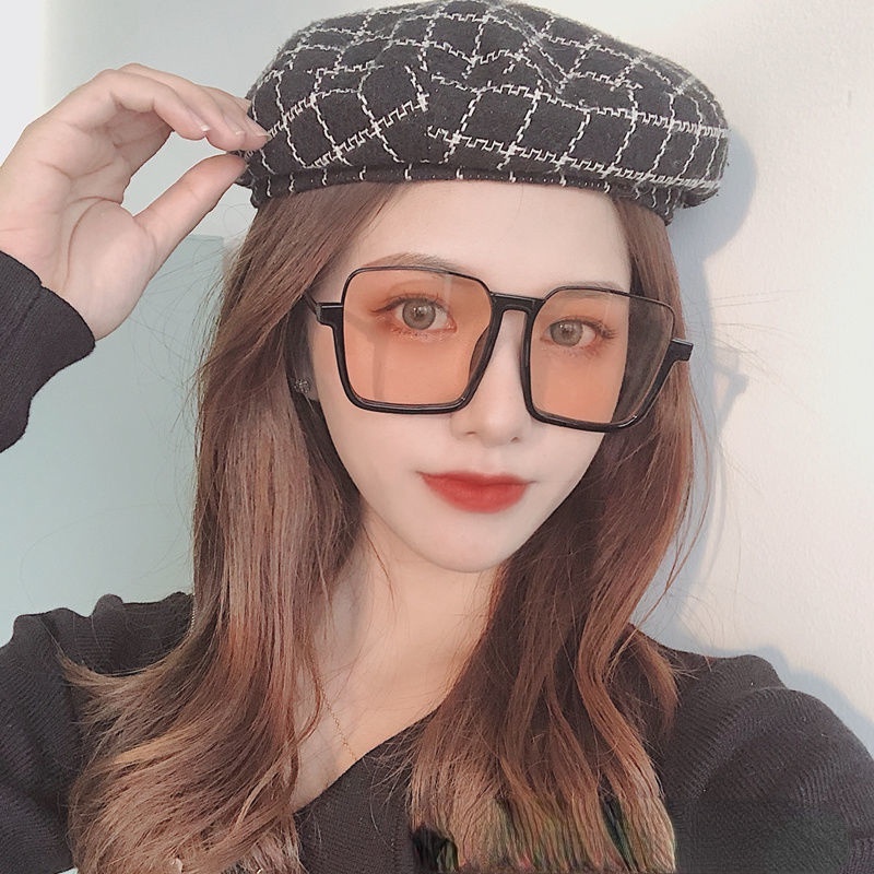 Kính Mát Gọng Vuông Kim Loại Thời Trang Cho Nam Nữ