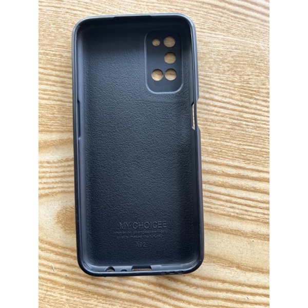 Ốp lưng Oppo A52 /A92 dẻo đen kiểu da chống sốc