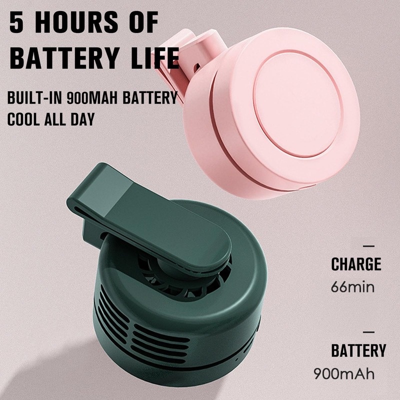 Quạt Làm Mát Không Cánh 3 Tốc Độ Tùy Chỉnh Kèm Sạc USB Tiện Dụng Cho Văn Phòng/ Du Lịch