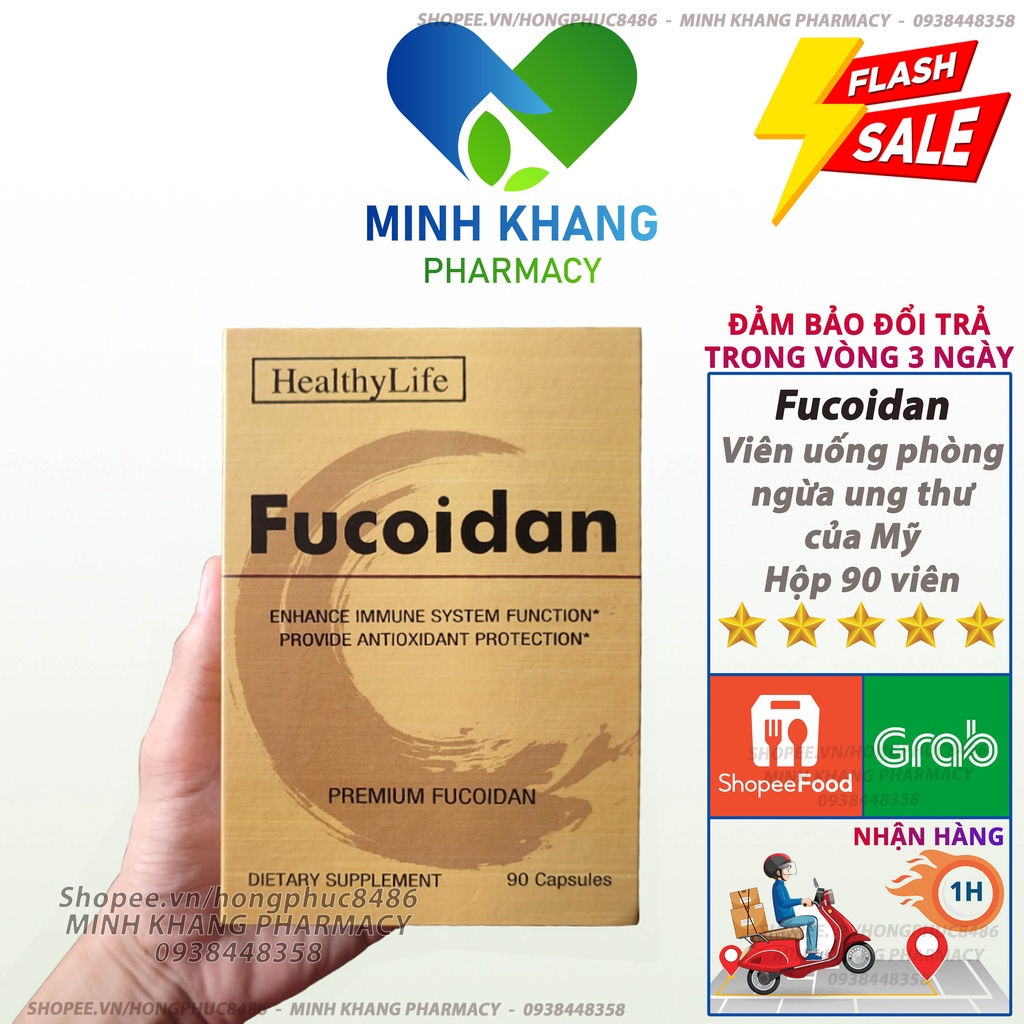 Fucoidan viên uống hỗ trợ phòng và điều ung thư của Mỹ [HÀNG TỐT