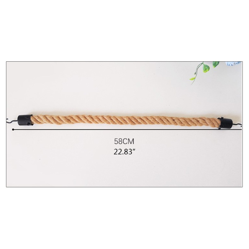 Giá Đỡ Khăn Giấy / Khăn Giấy Bằng Dây Thừng Cotton Bện Vintage Không Cần Đóng Đinh