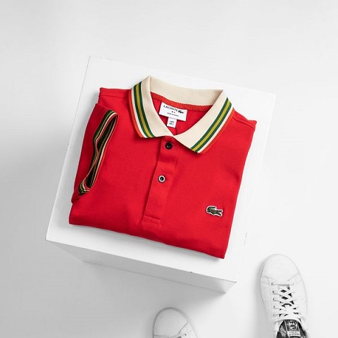 ÁO THUN POLO NGẮN TAY CỔ TRỤ CAO CẤP POLO LACOSTE LCC17 3 MÀU ( TRẮNG - RÊU - ĐỎ )