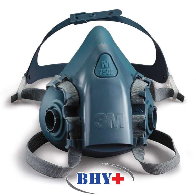 &quot;Trọn bộ&quot; Mặt nạ phòng độc 3M 7502 + phin lọc 3M 6003