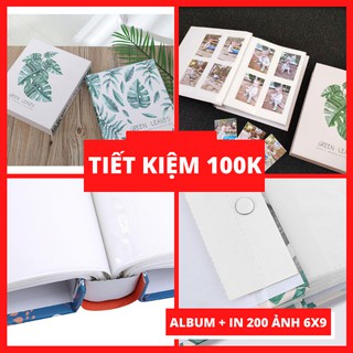 Album 400 Ảnh 6x9 + In 200 Ảnh 6x9 Ép Plastic Siêu Tiết Kiệm