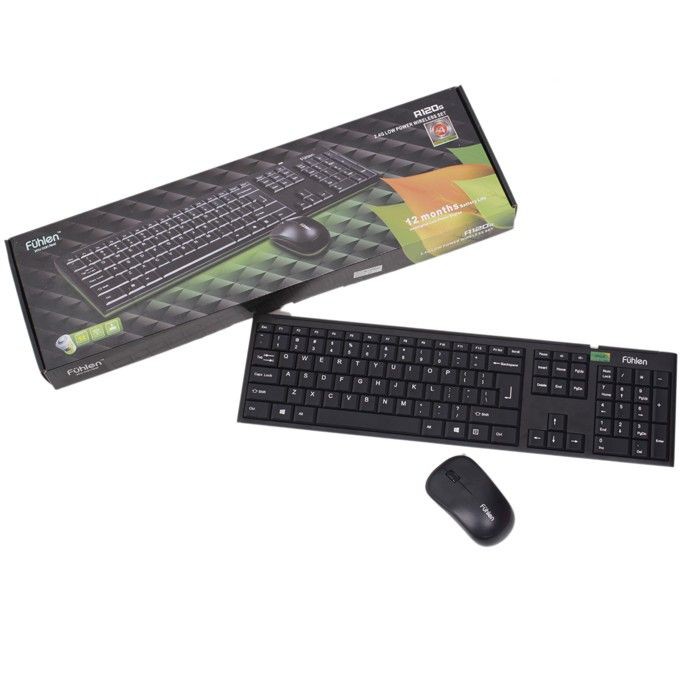 [Combo] Bộ bàn phím chuột không dây Fuhlen a120 A120G chính hãng  ( không dùng cho tivi)