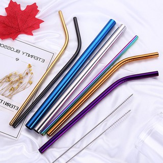 (Hàng nhẹ) Ống hút Inox 304 nhiều màu, nhiều kích thước