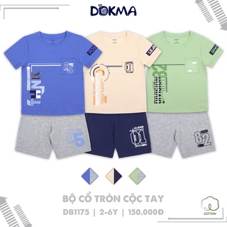 (2-6Y) Bộ cộc tay cotton cho bé yêu - DOKMA
