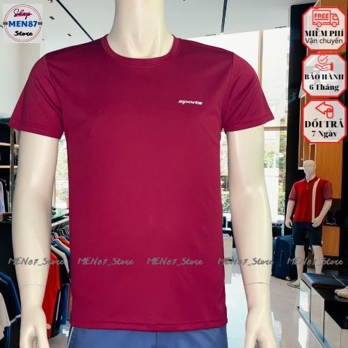 Áo Thun Thể Thao Nam Ôm body Cổ Tròn Tập Gym Thun Cotton Lạnh Co Dãn Thấm Hút Tốt Co Dãn 4 Chiều MEN87_Store
