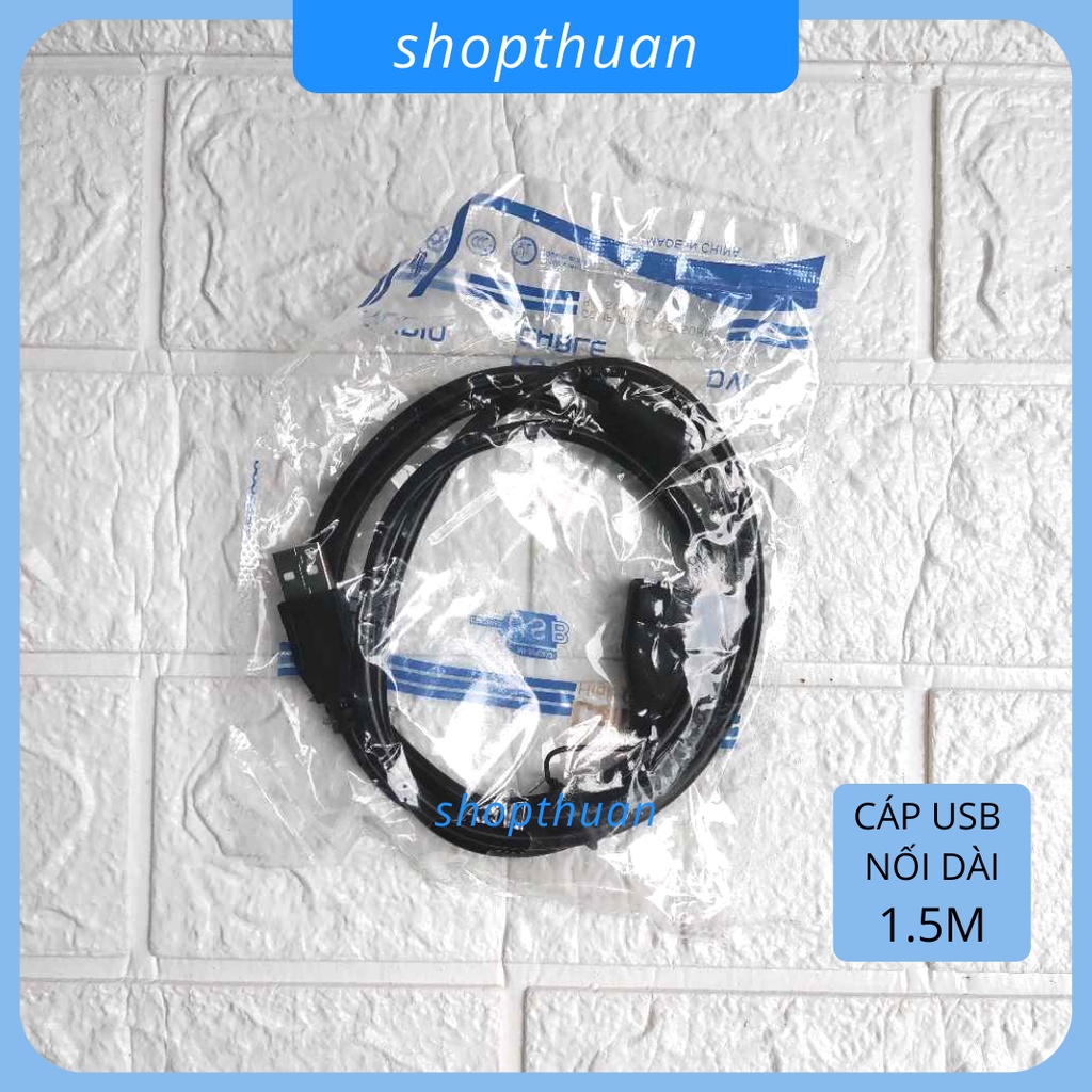 Cáp USB nối dài 1.5 mét - cáp có đầu âm , đầu dương dùng nối dài cáp USB