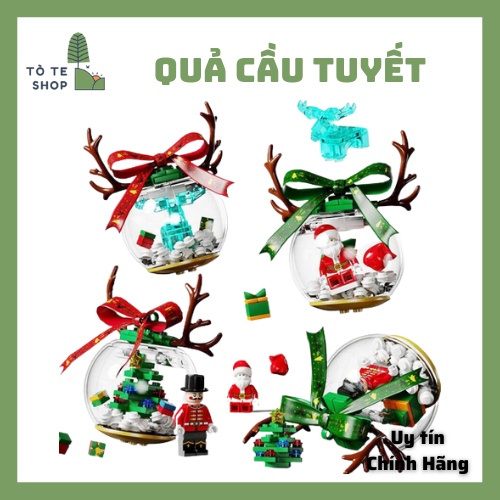 Quả cầu tuyết - Đồ chơi trang trí Noel - Quà tặng Noel cho bé - Lego Sembo Block