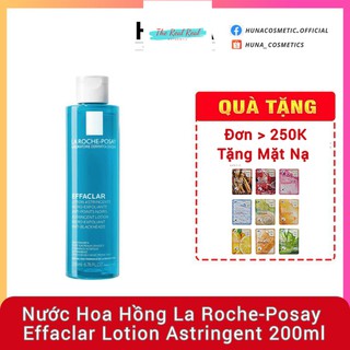 [Mã giảm giá mỹ phẩm chính hãng] (AUTH- PHÁP) Nước Hoa Hồng La Roche-Posay Effaclar Lotion Astringent 200ml