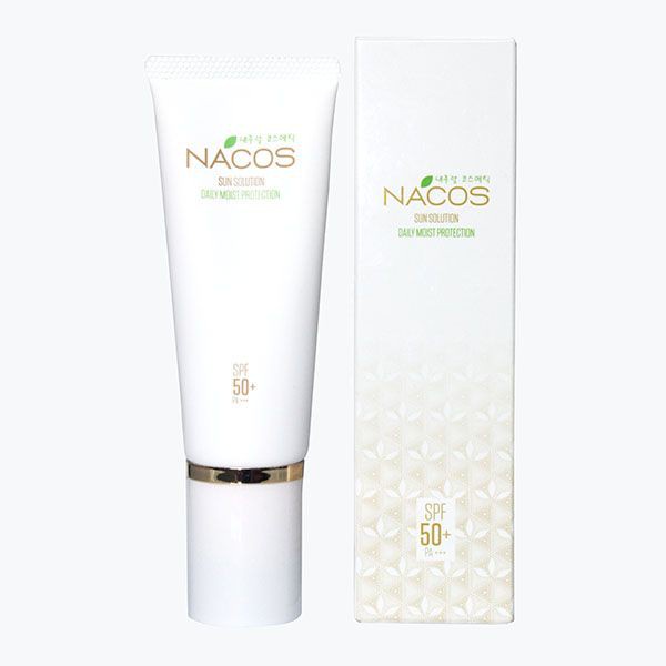 Kem chống nắng NACOS SPF 50 và PA+++. Giữ ẩm da. Dùng làm kem lót, kem nền trang điểm ,dành cho da dầu, da nhạy cảm.