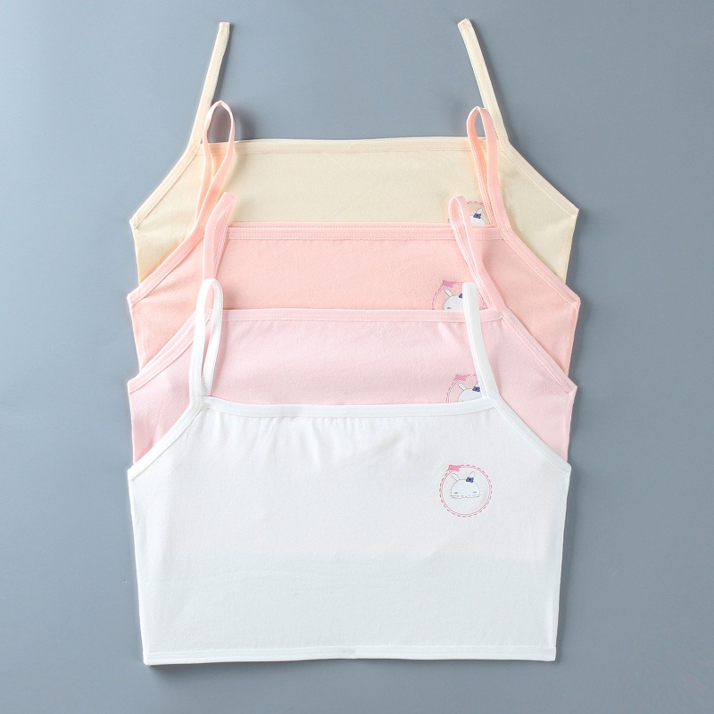 Brroa Áo Ngực Không Gọng Họa Tiết Thỏ Hoạt Hình Dễ Thương Cho Tuổi Teen