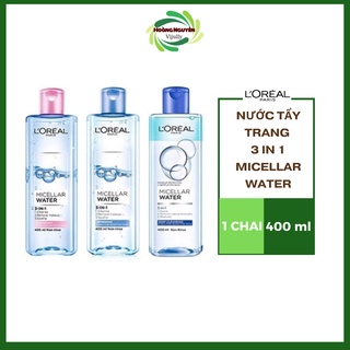 Nước tẩy trang Loreal - LOreal Paris 3-in-1 Micellar Water. 400ml