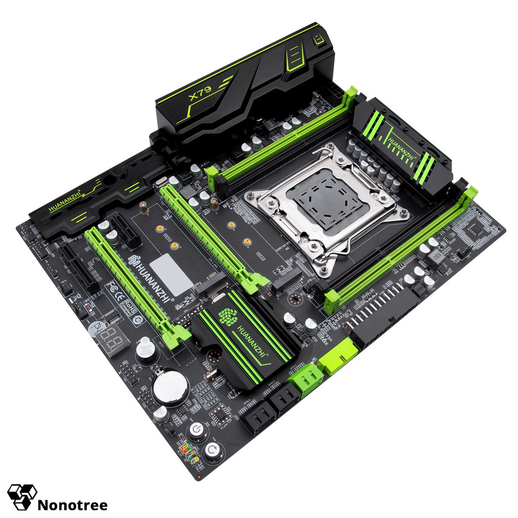 Mainboard HUANANZHI X79 2.49 luxury LGA2011, hỗ trợ DDR3 non-ECC ram, M.2, Nonotree, bảo hành 3 năm, Tốt hơn i7,đa nhiệm