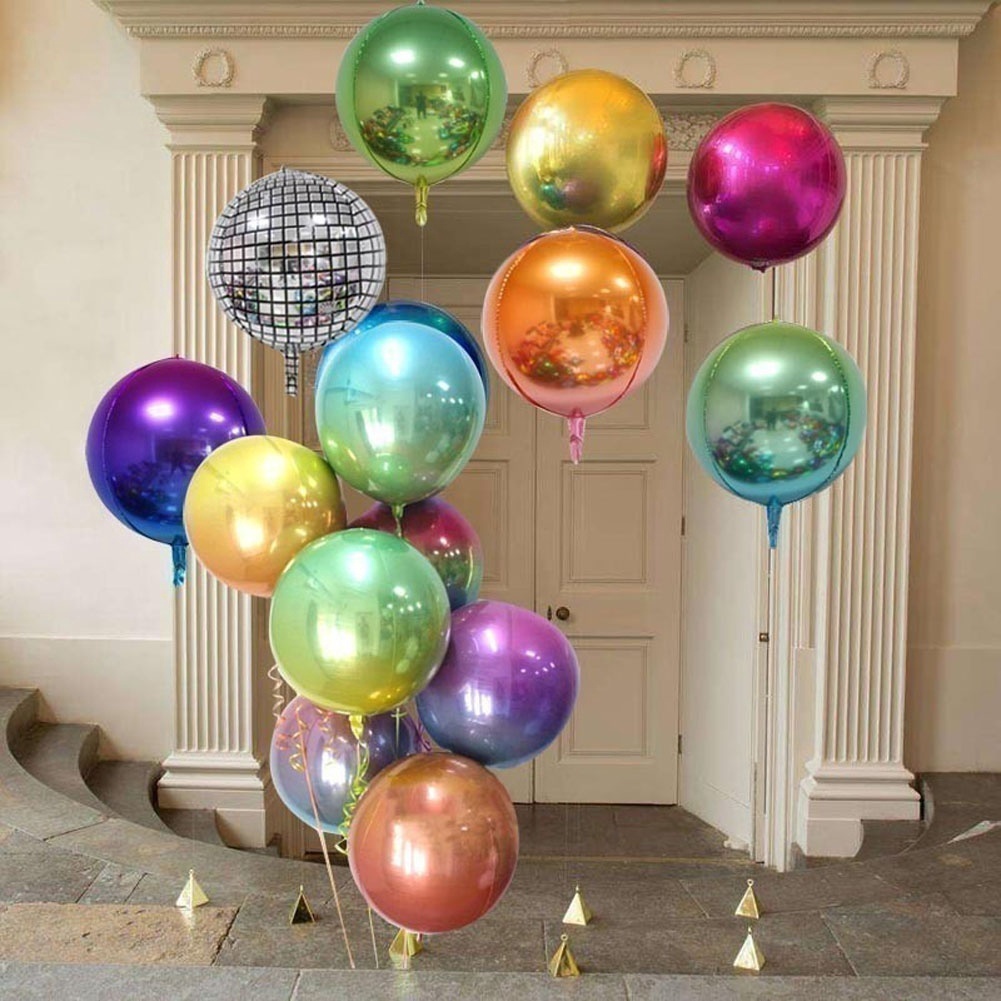 Bong bóng 4D màu gradient kích thước 22 inch trang trí tiệc cưới sinh nhật