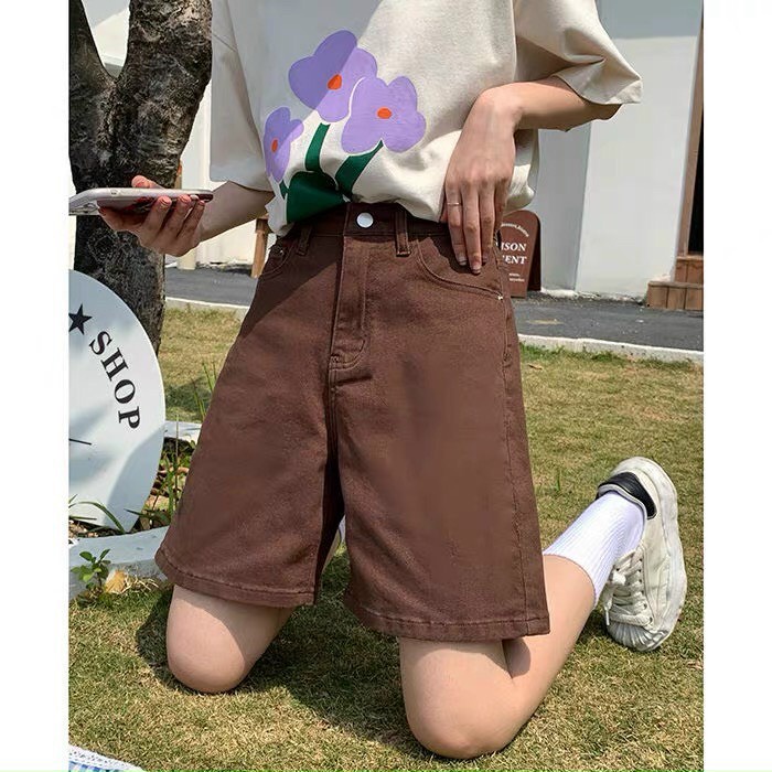 [VIDEO+FREESHIP ] QUẦN JEANS NGỐ LỬNG NỮ LƯNG CAO LAI CUỐN MÀU NÂU BÒ MỀM MỊN MÁT CAO CẤP XỊN SÒ NITIQC SIÊU HOT HIT