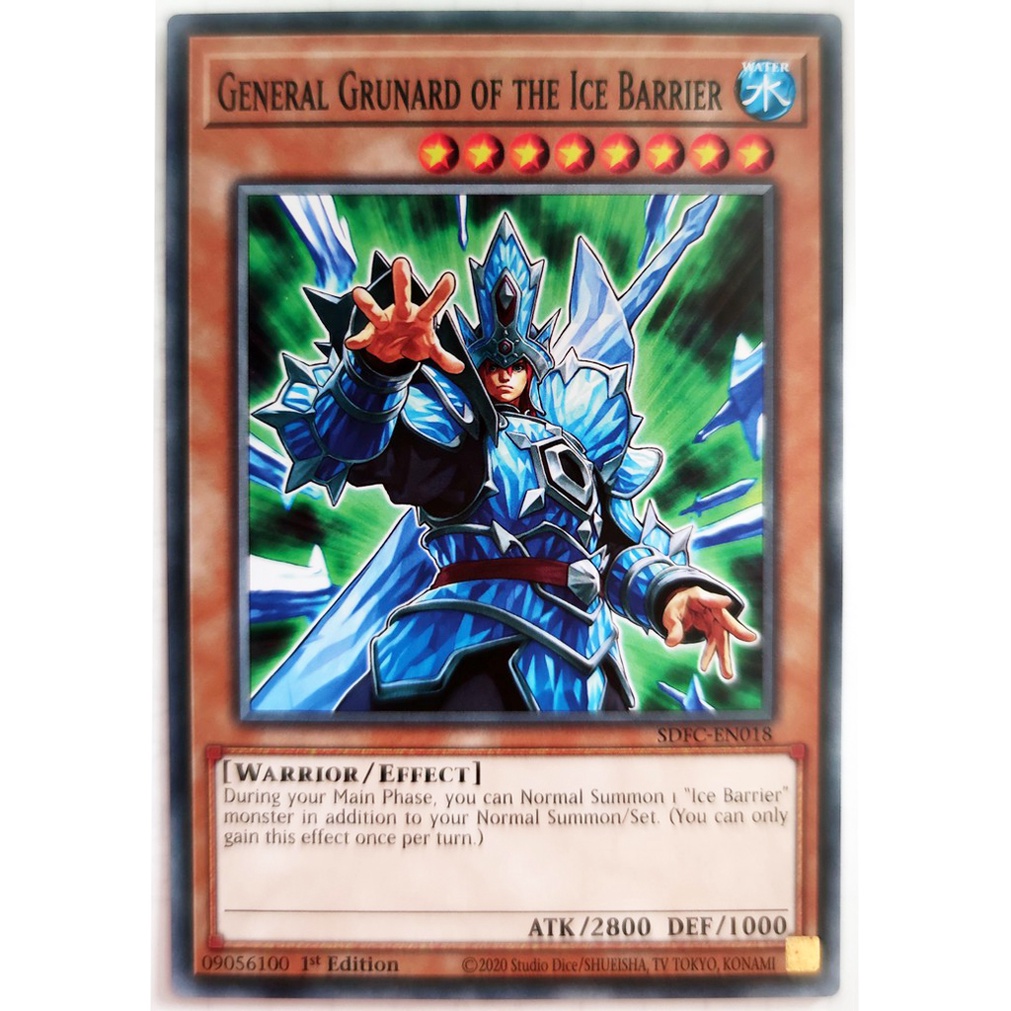 [Thẻ Yugioh] General Grunard of the Ice Barrier |EN| Secret Rare / Common