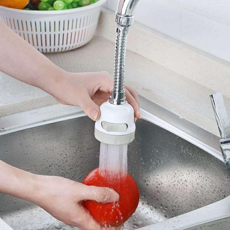 (AV) vòi nước rửa bát inox tăng áp xoay 360 độ 3 chế độ